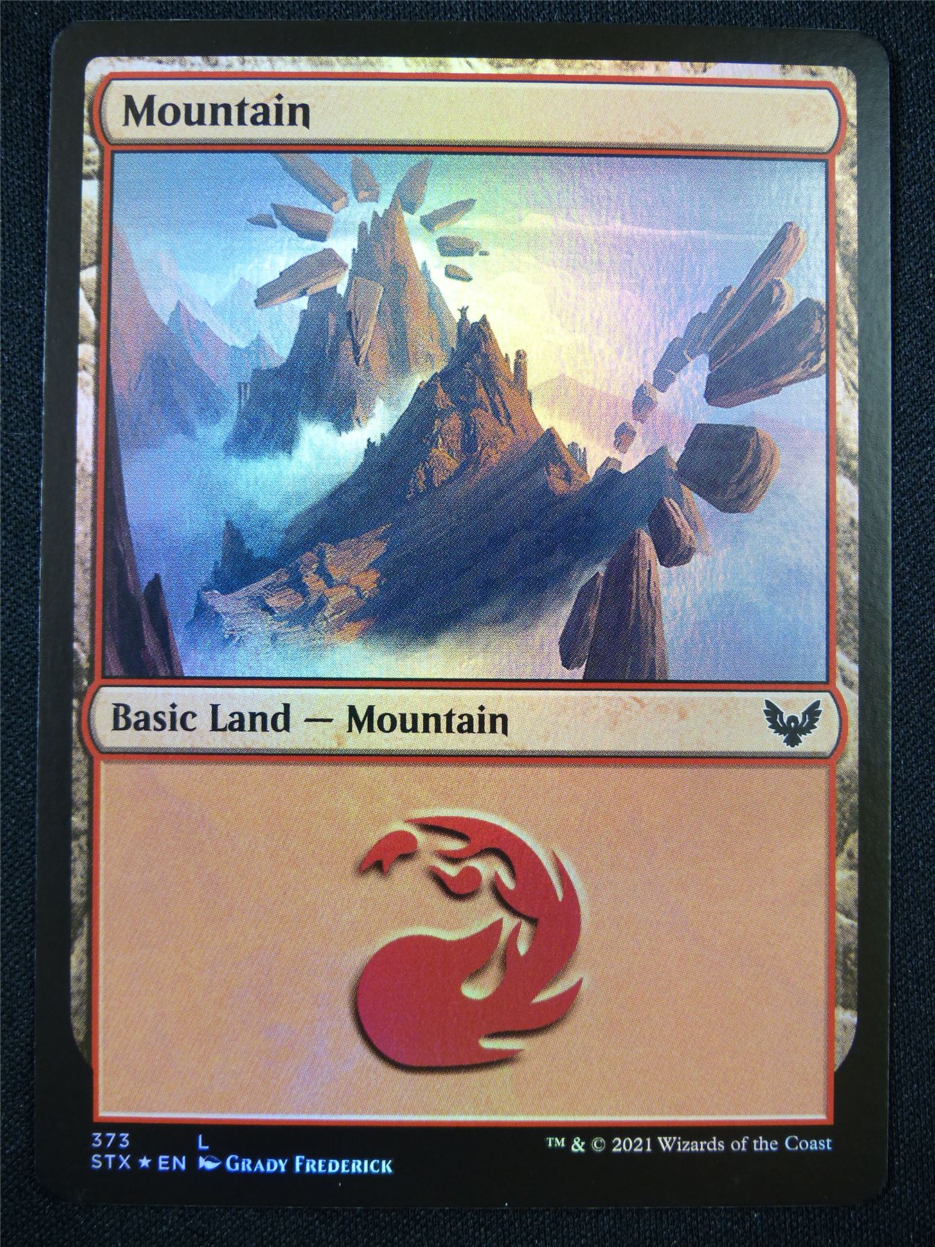 Mountain 373 Foil - Mtg Card #228