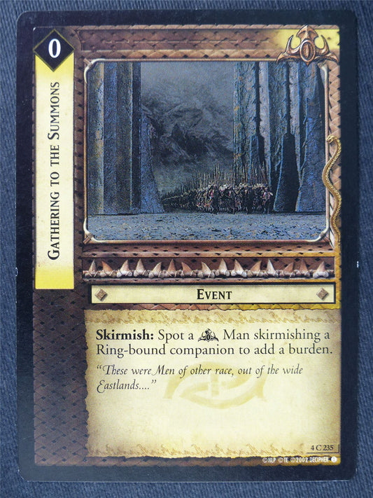 Gathering to the Summons 4 C 235 - LotR Cards #N5