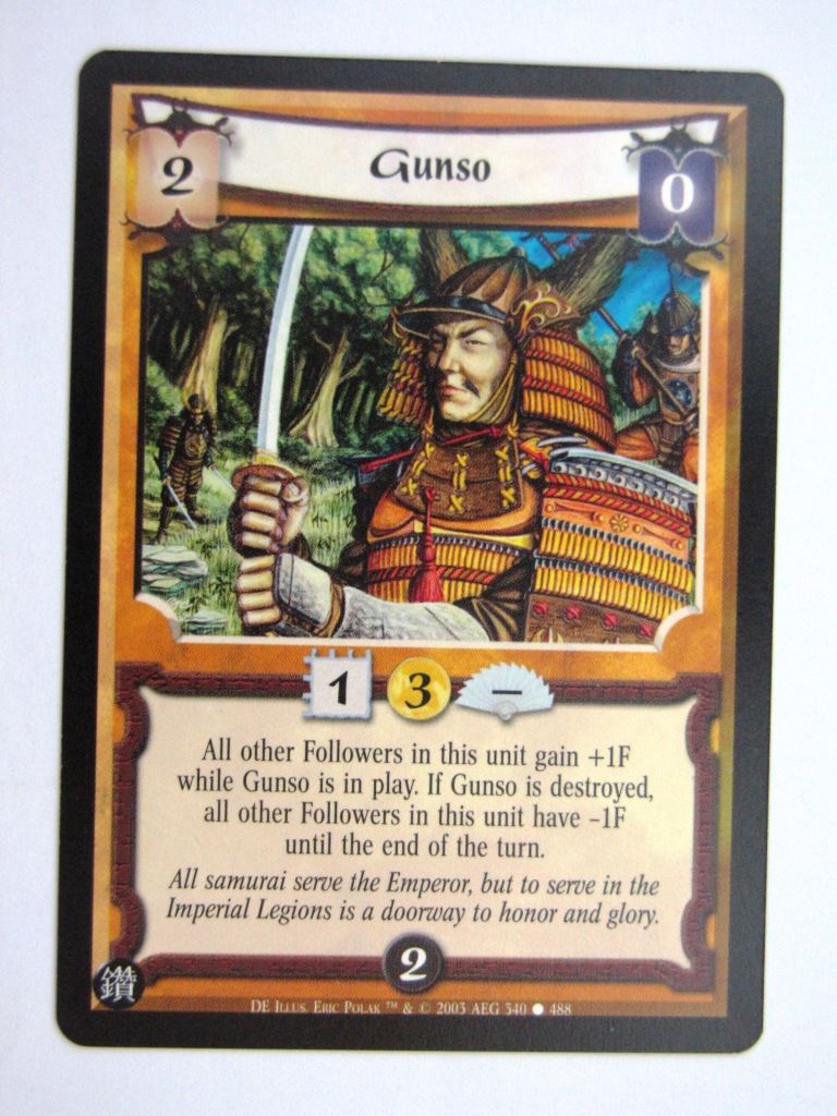 Vintage L5R Cards: GUNSO # 27H42