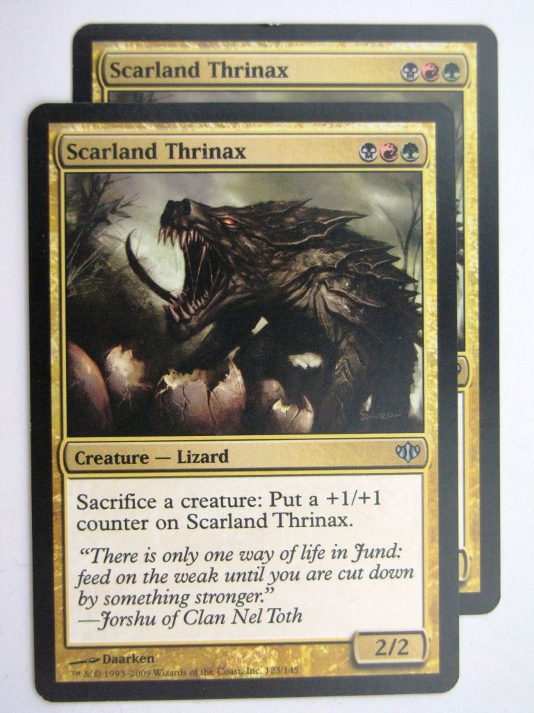MTG Magic Cards: SCARLAND THRINAX x2 # 27D36