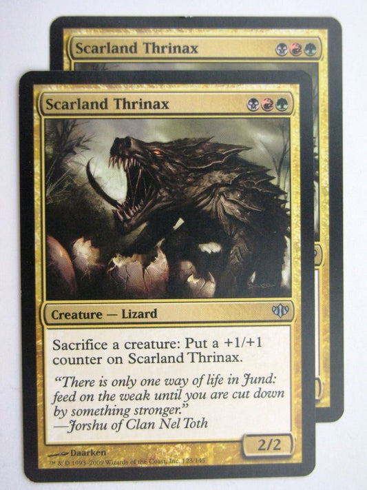 MTG Magic Cards: SCARLAND THRINAX x2 # 27D36