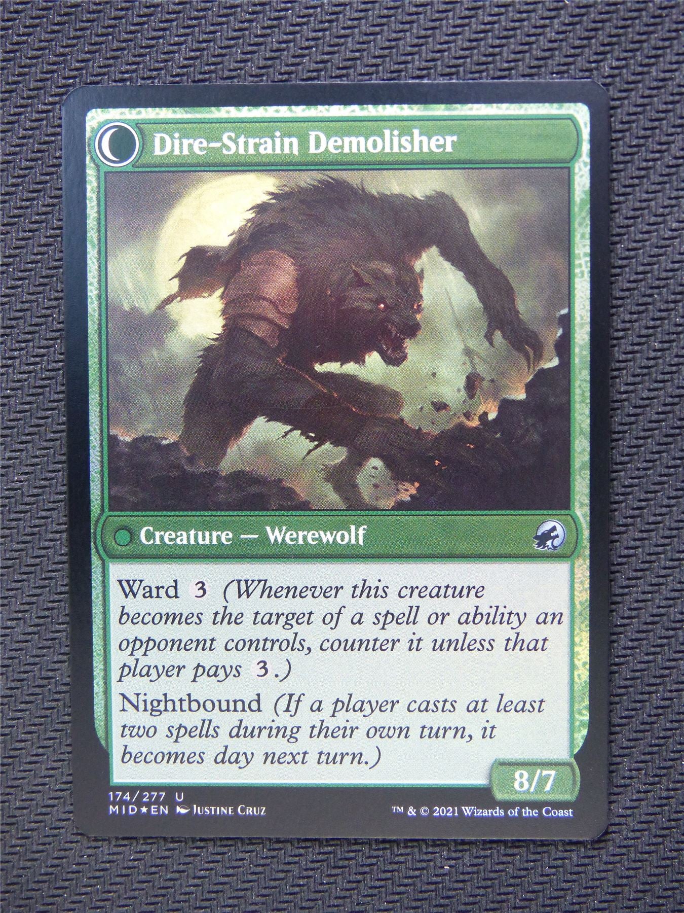 Burly Breaker Dire Strain Demolisher Foil - Innistrad - Mtg Card #3NM