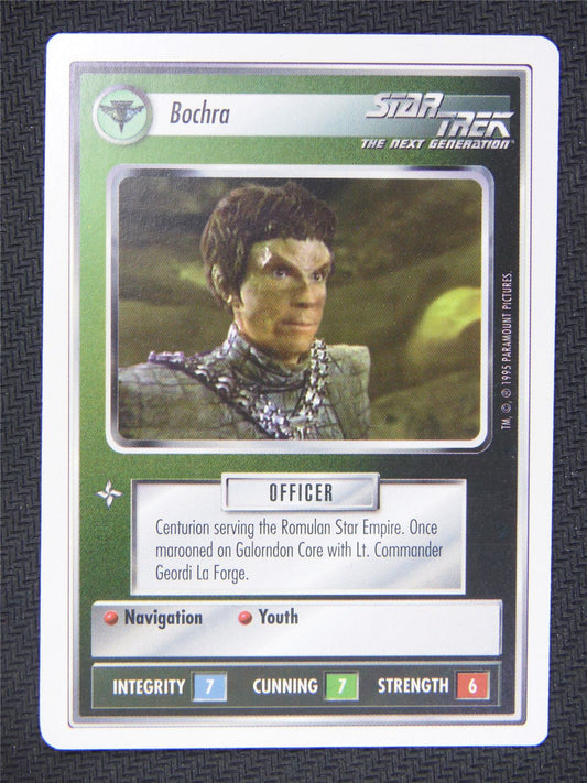 Bochra White Border - Star Trek Next Gen Card  #4PD