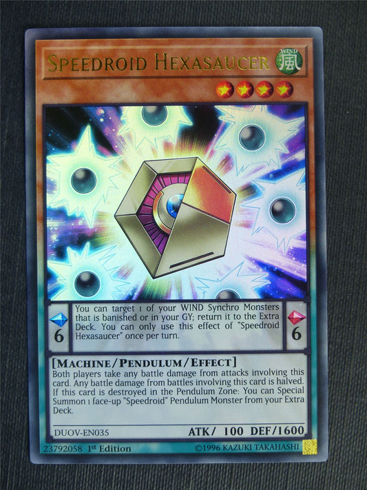 Speedroid Hexasaucer DUOV Ultra Rare - 1st ed - Yugioh Cards #27F