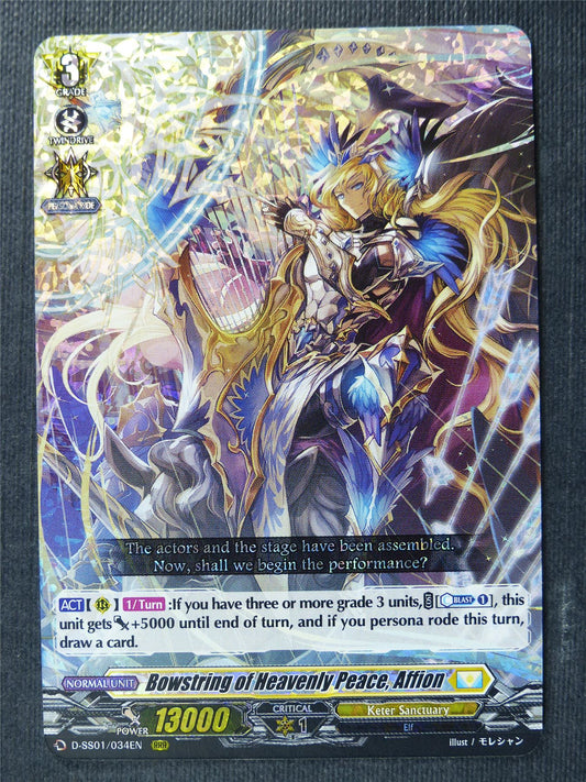 Bowstring of Heavenly Peace Affion D-SS01 RRR - Vanguard Cards #1EY