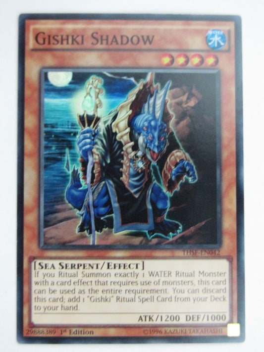 Yugioh Played Cards: GISHKI SHADOW THSF SUPER RARE # 29G50