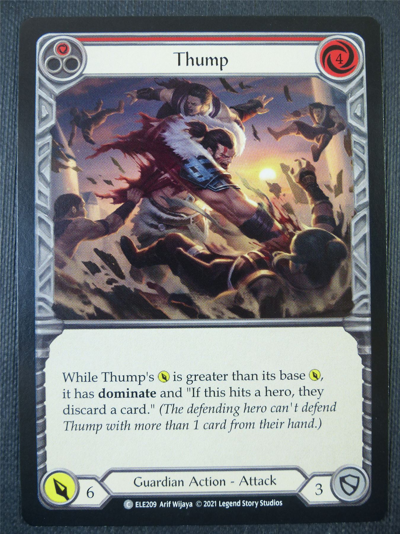 Thump - Red - Tales of Aria 1st ed - Flesh and Blood Card #63Z