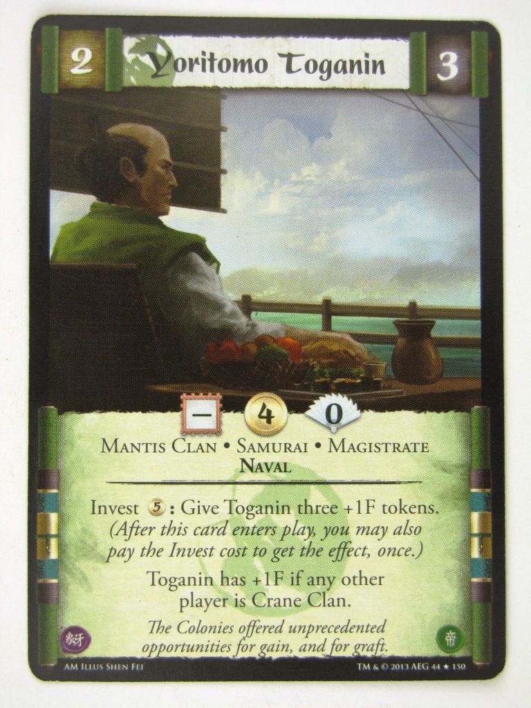 L5R Cards: Aftermath: YORITOMO TOGANIN # 14F92