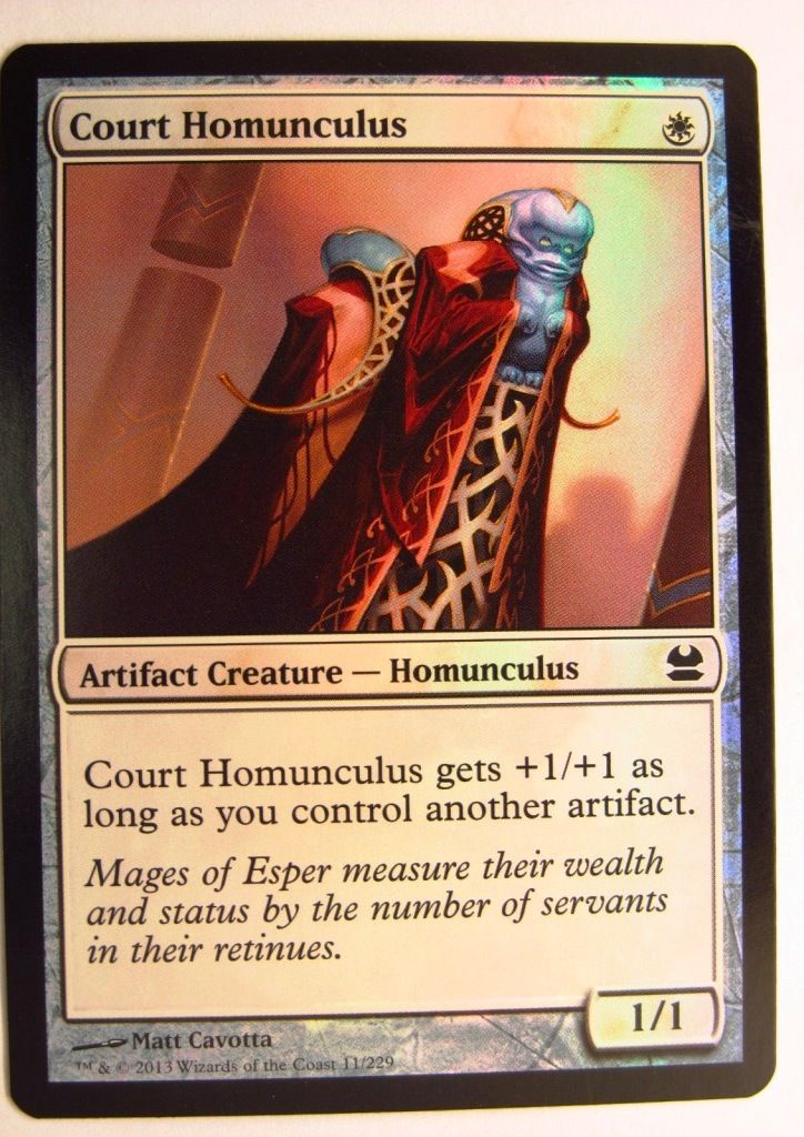 MTG magic the gathering CCG: COURT HOMUNCULUS FOIL :MODERN MASTERS