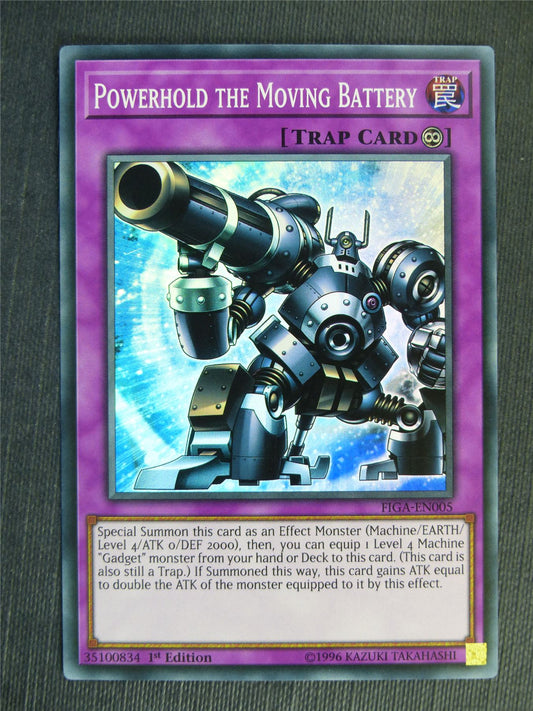 Powerhold the Moving Battery FIGA Super Rare - 1st ed - Yugioh Cards #2AV