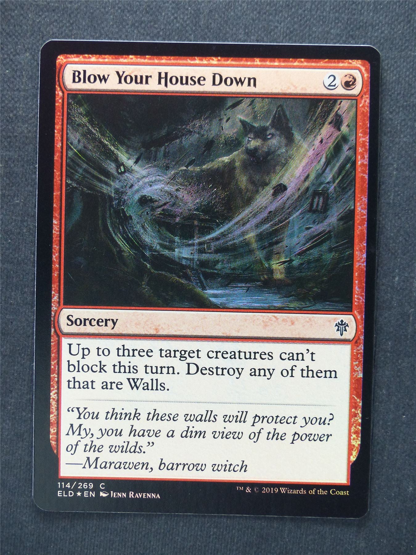 Blow Your House Down Foil - Mtg Magic Cards #RU
