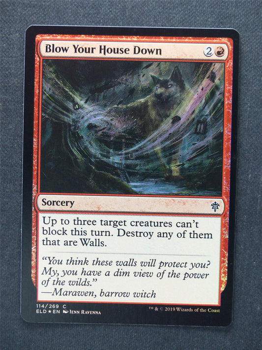 Blow Your House Down Foil - Mtg Magic Cards #RU