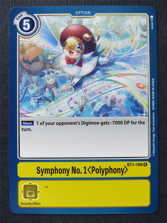 Symphony No.1 Polyphony BT1-106 R - Digimon Cards #QI