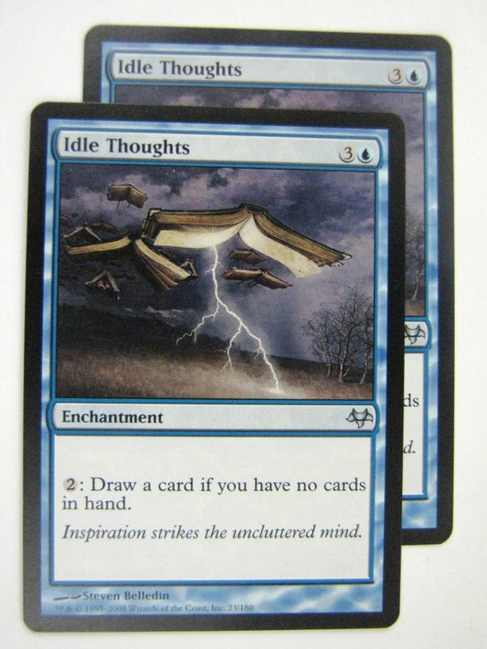 MTG Magic Played Cards: IDLE THOUGHTS x2 # 7J87