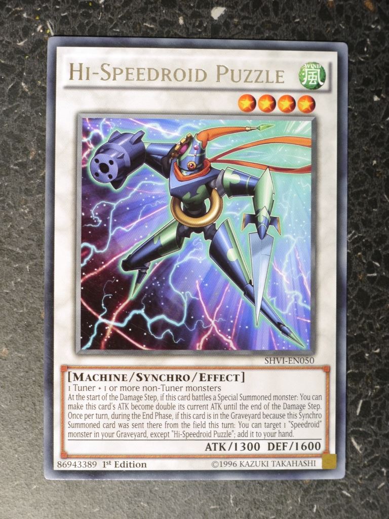 Yugioh Cards:H1-SPEEDROID PUZZLE SHV1 RARE # 8G100