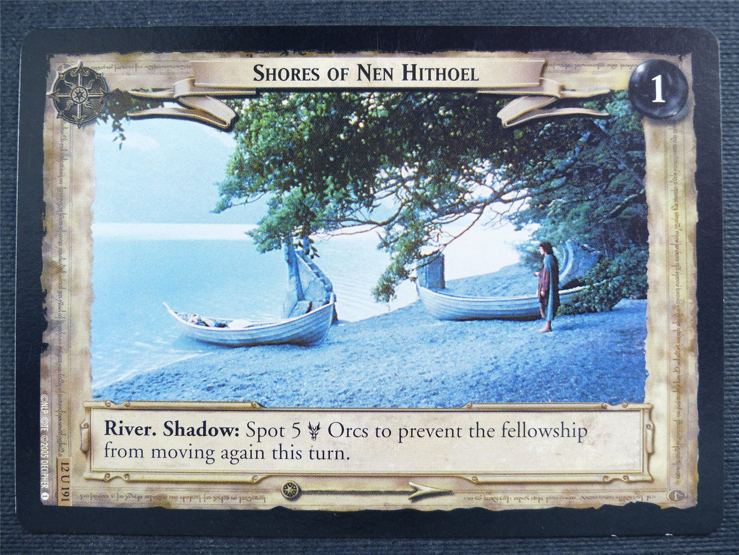 Shores of Nen Hithoel 12 U 191 - LotR Cards #2RR