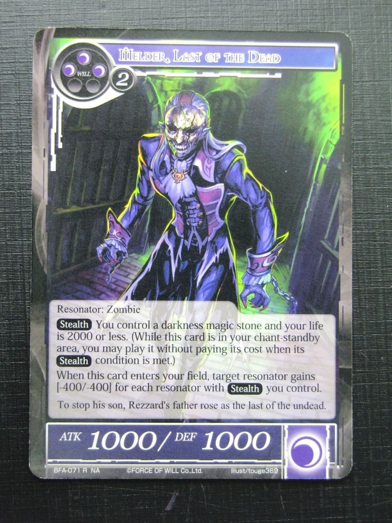 Force of Will Cards: MELDER, LAST OF THE DEAD NA # 18F85