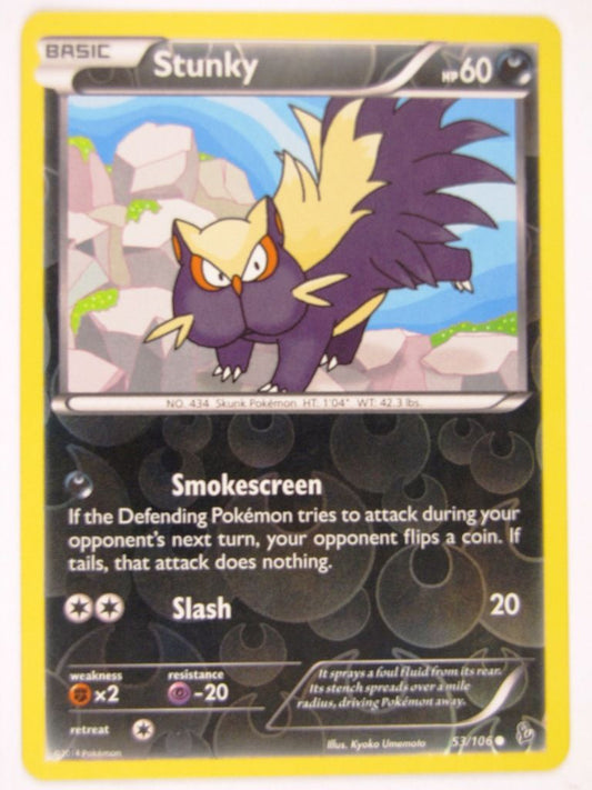 Pokemon Cards: STUNKY 53/106 foil:Flashfire