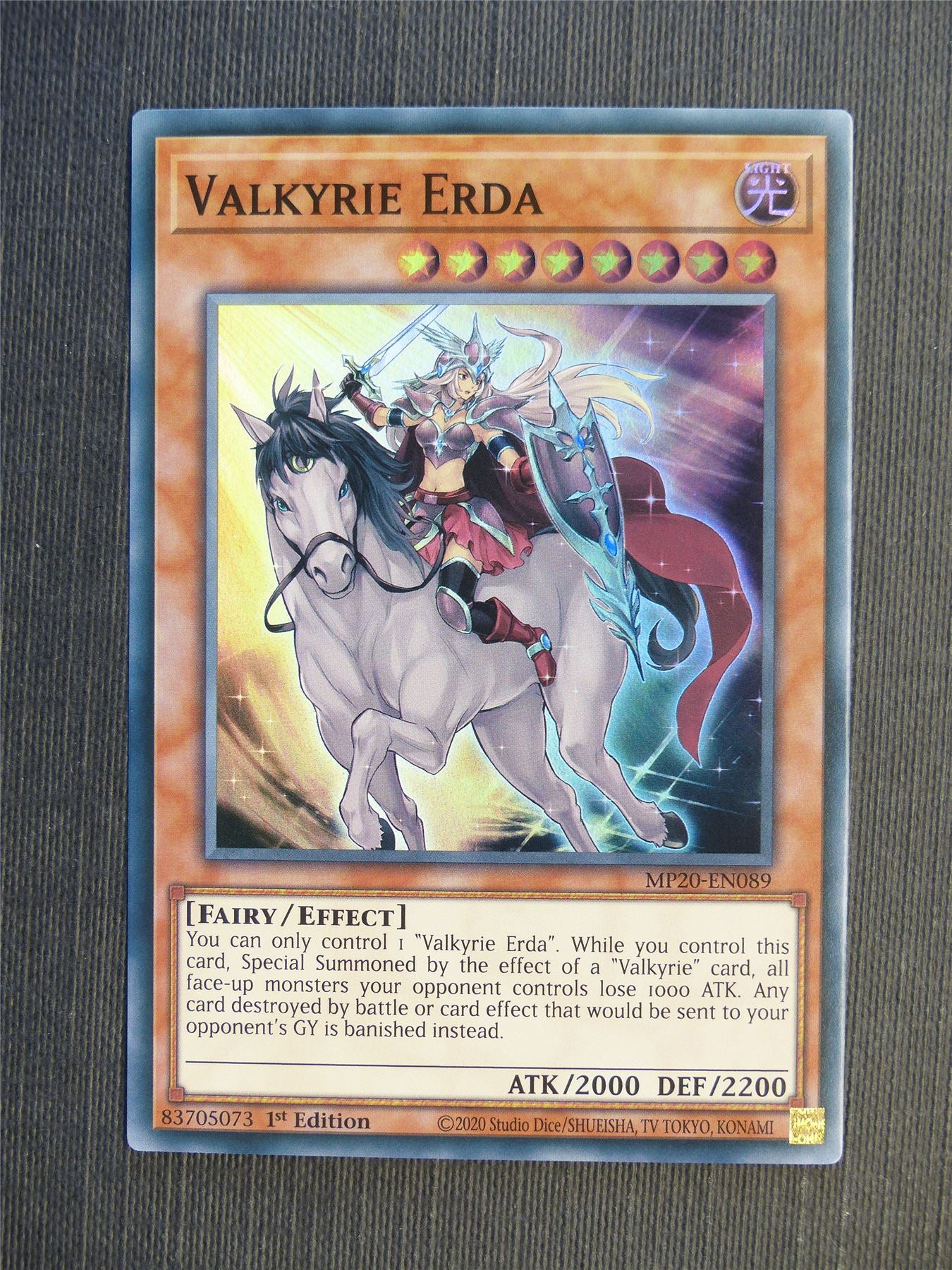 Valkyrie Erda MP20 Super Rare - 1st ed - Yugioh Cards #684