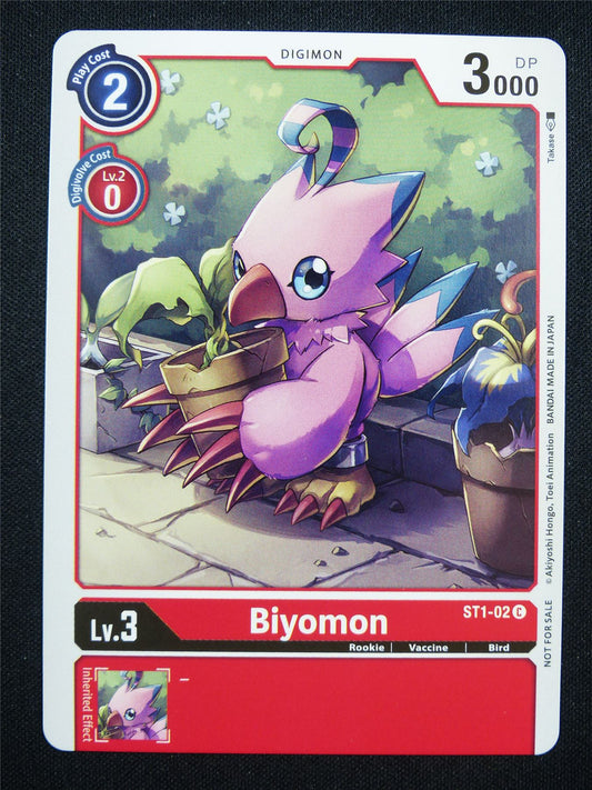 Biyomon ST1-02 C alt art - Digimon Card #8O