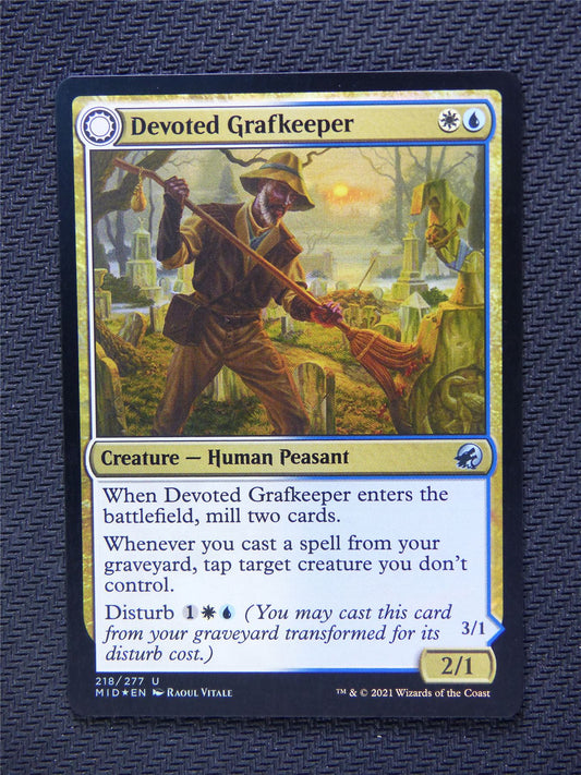 Devoted Grafkeeper Departed Soulkeeper Foil - Innistrad - Mtg Card #3NZ