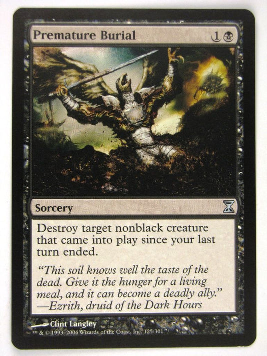 MTG Magic: The Gathering Cards: PREMATURE BURIAL: TSP