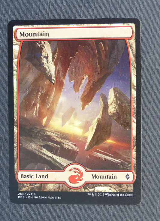 Mountain Full Art 268/274 - Mtg Magic Cards #5EJ