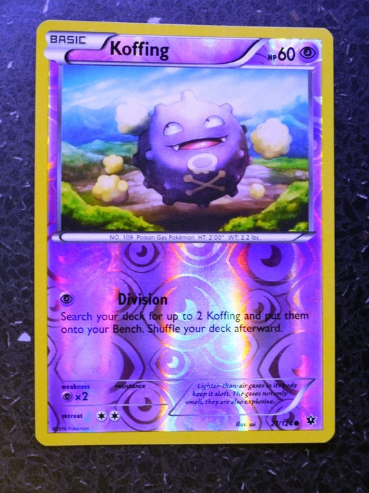 Pokemon Cards: KOFFING 27/124 REVERSE HOLLOW # 4G56