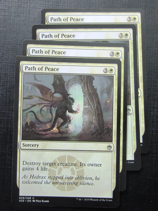 Path ot Peace x4 - Masters 25 - Mtg Card # 10A99