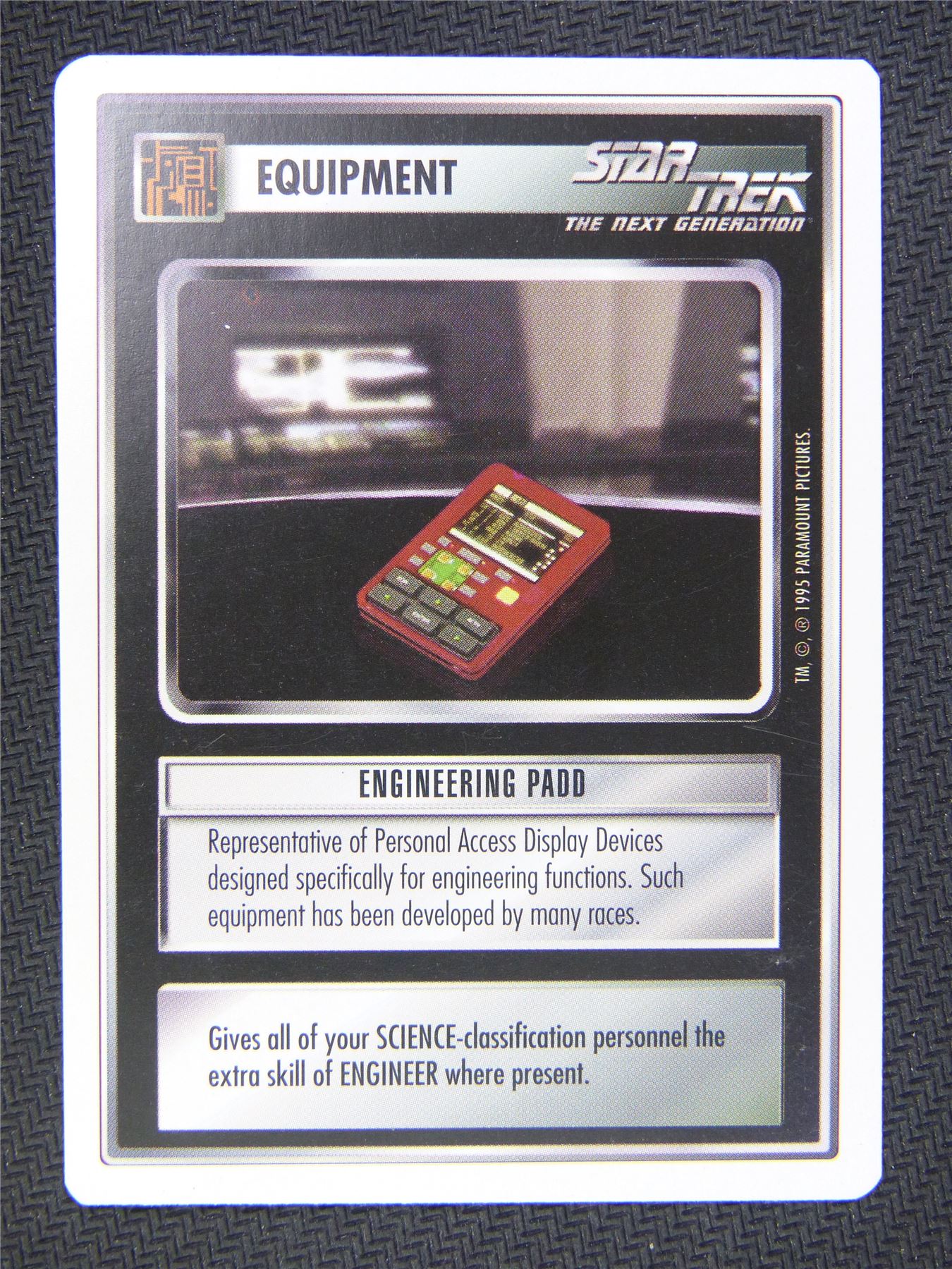 Equipment Engineering Padd - Star Trek Next Gen Card #4R4