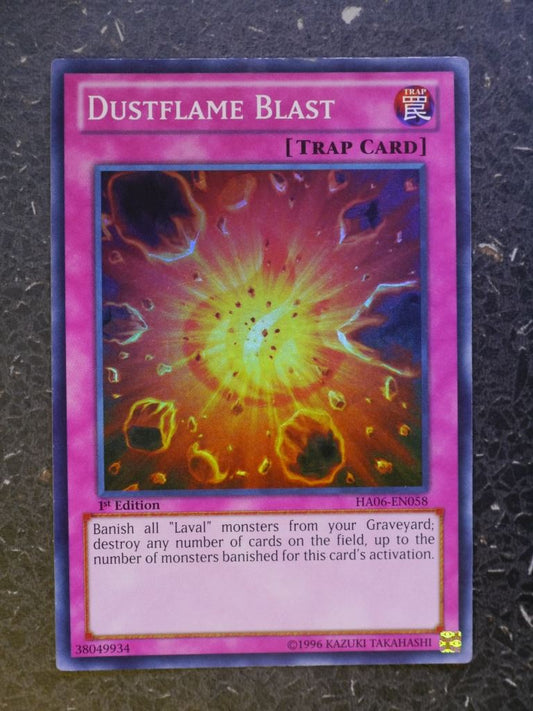 Yugioh Cards: DUSTFLAME BLAST HAO6 SUPER RARE # 9C71