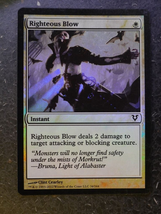 MTG Magic Cards: RIGHTEOUS BLOW  FOIL # 4I78