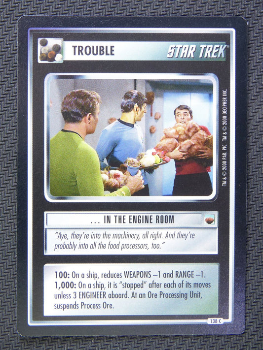 Trouble in the Engine Room - Star Trek CCG #5BB