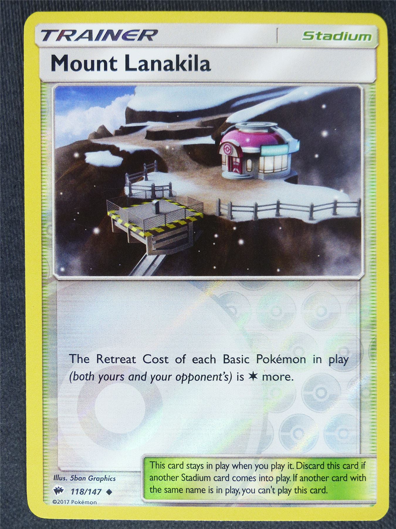 Mount Lanakila 118/147 Reverse Holo - Pokemon Cards #EA