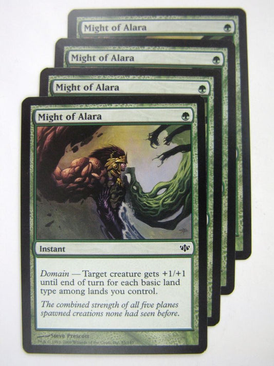 MTG Magic Cards: MIGHT OF ALARA x4 # 8G94