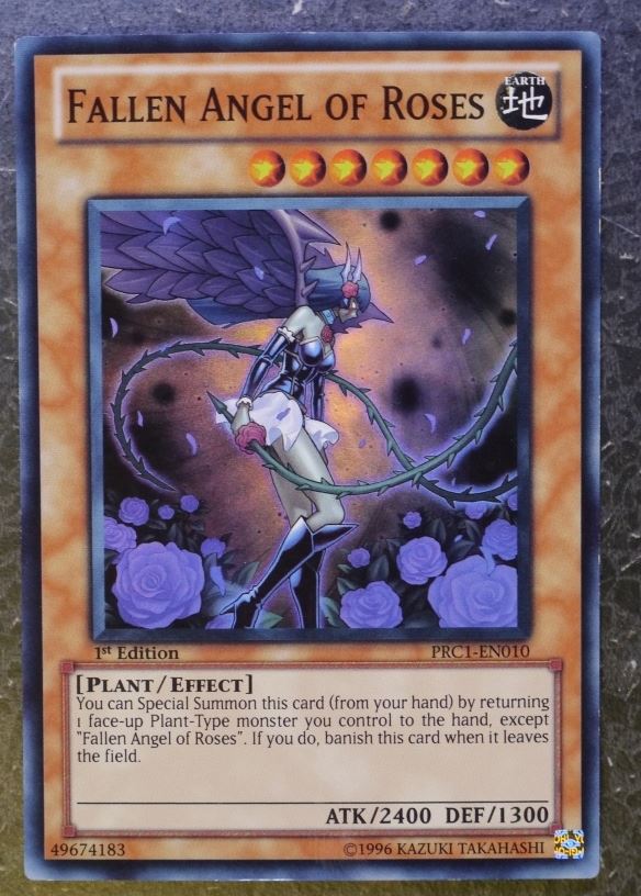 Yugioh Cards: FALLEN ANGEL OF ROSES PRC1  SUPER RARE # 2I81