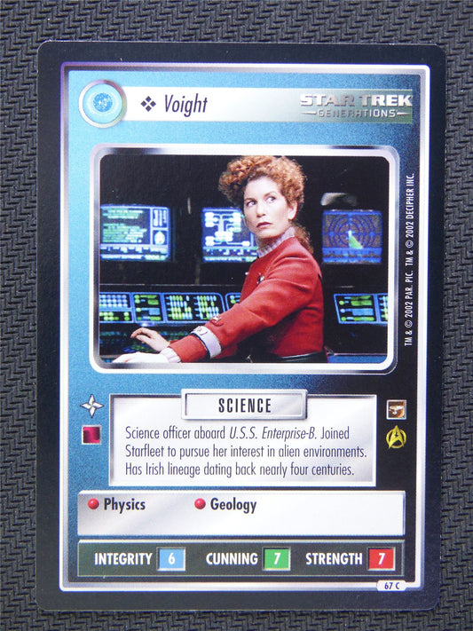 Voight Black Border - Star Trek CCG Generations #4Y8