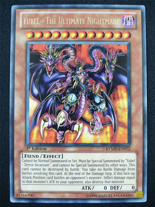 Yubel - The Ultimate Nightmare RYMP Rare - 1st ed Yugioh Card #RQ