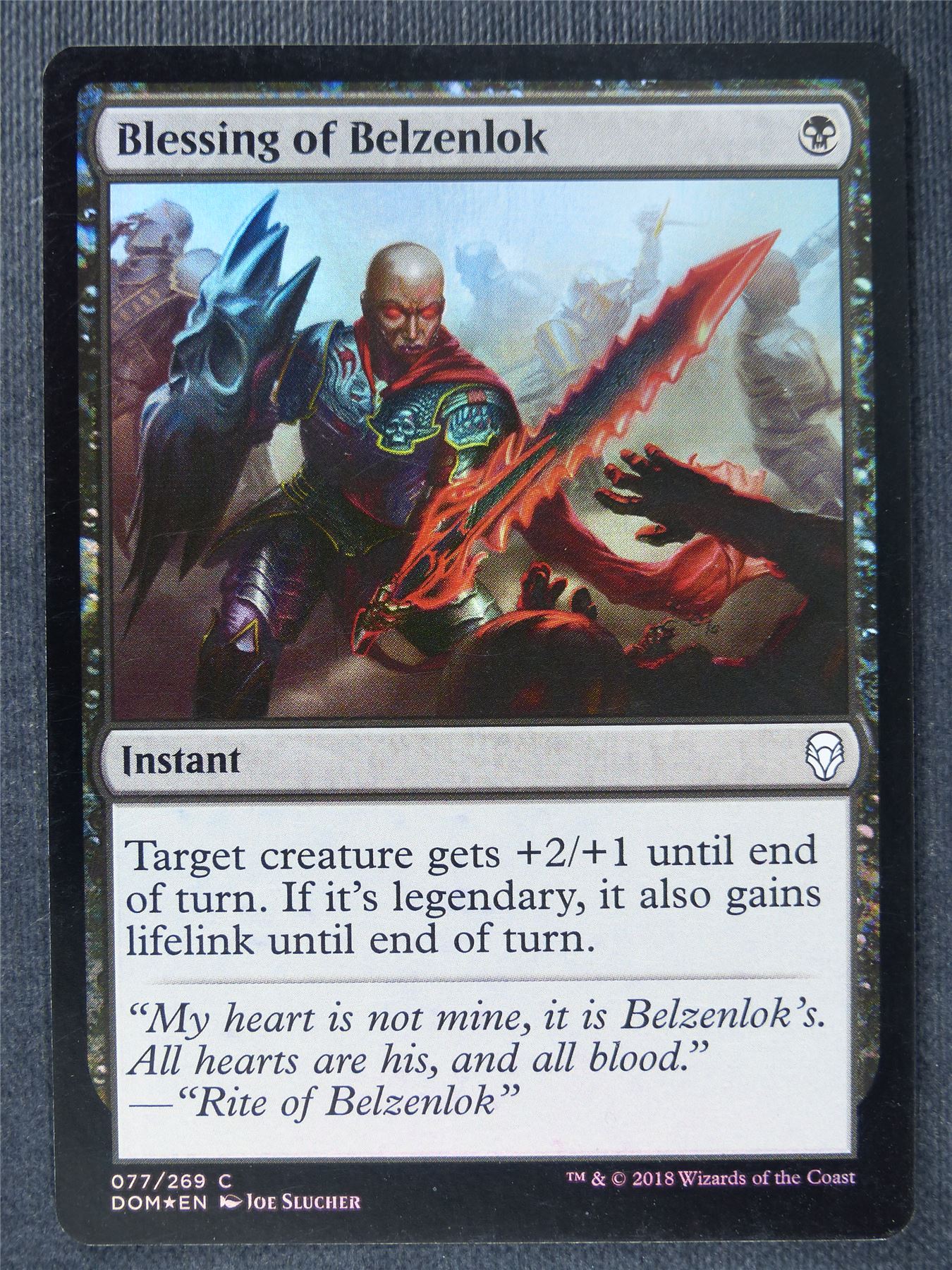 Blessing of Belzenlok Foil - Mtg Magic Cards #IF