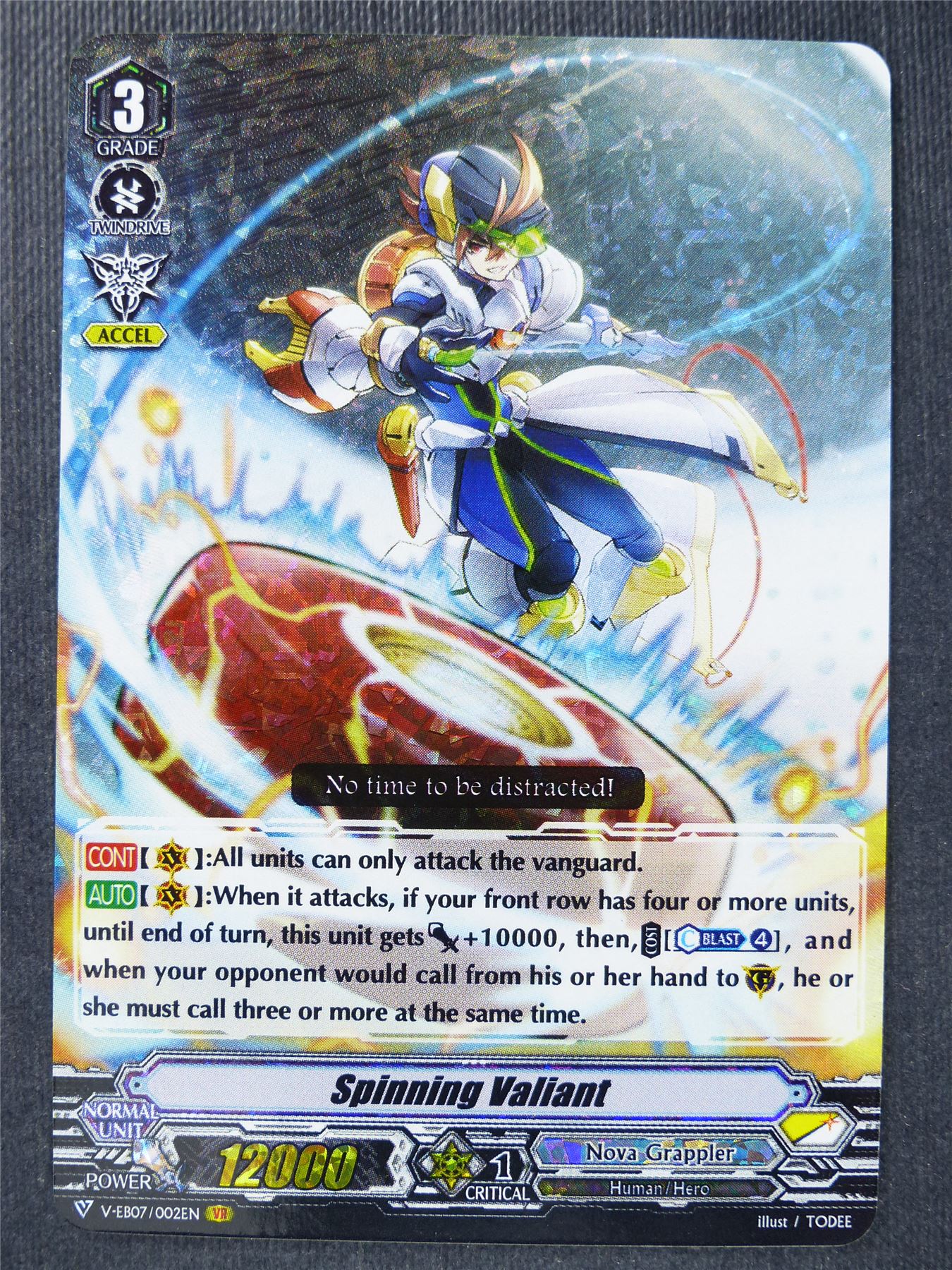 Spinning Valiant V-EB07 VR - Vanguard Cards #2B