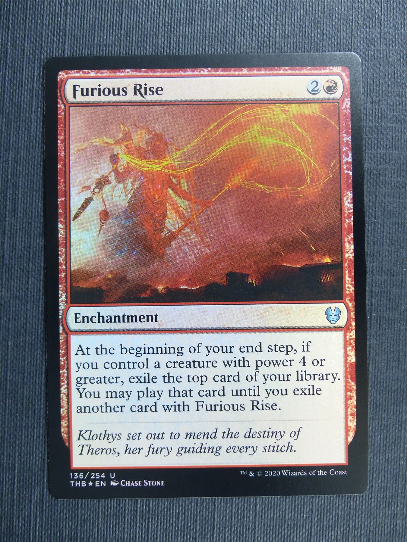 Furious Rise Foil - Theros Collector Ed - Mtg Magic Cards #3KZ