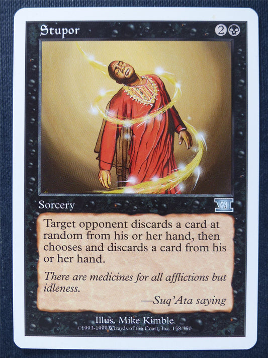 Stupor - Sixth Edition - Mtg Magic Card #XL