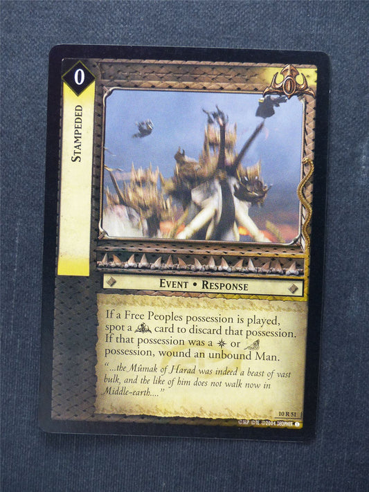 Stampeded 10 R 51 - LotR Cards #4G