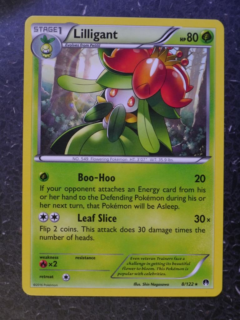 Pokemon Cards: LILLIGANT 8/122 RARE # 5J38