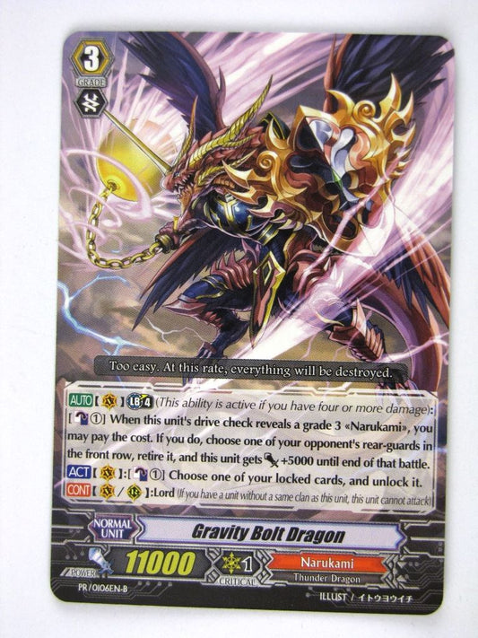 Vanguard Cards: GRAVITY BOLT DRAGON Promo # 19I45