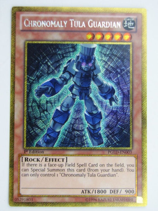 Yugioh Played Cards: CHRONOMALLY TULA GUARDIAN PGLD GOLD RARE # 29H42