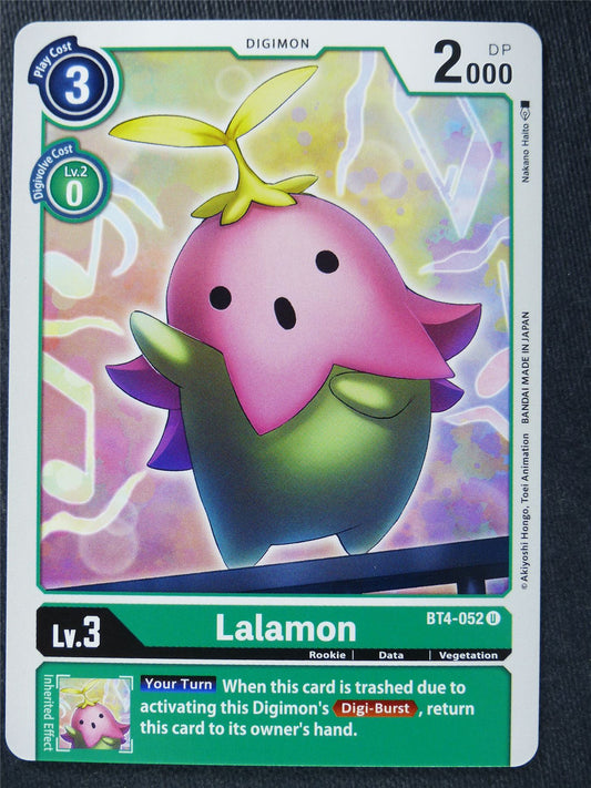 Lalamon BT4-052 U - Digimon Cards #ZI