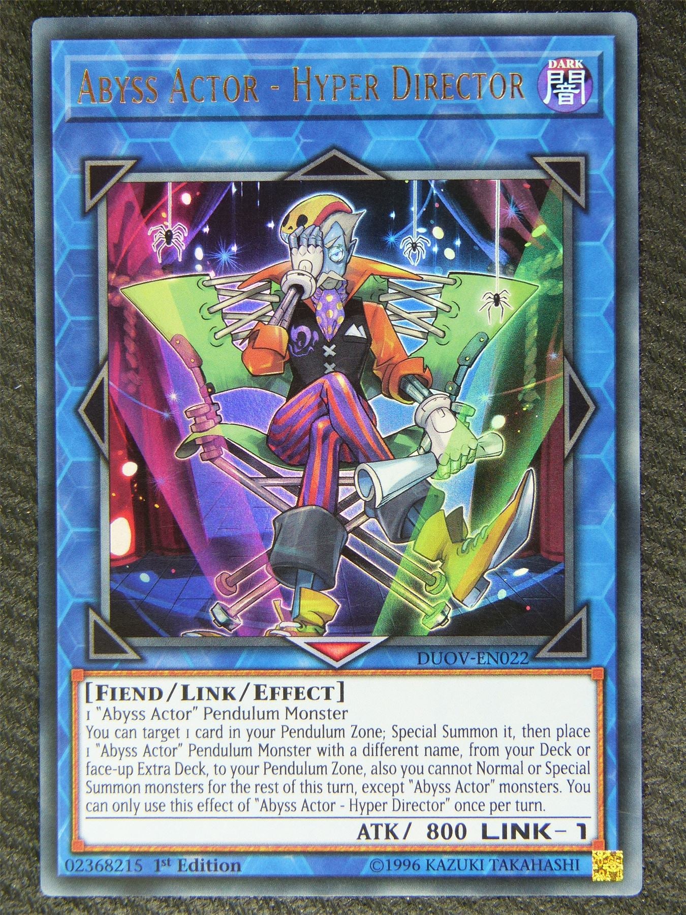 Abyss Actor -  Hyper Director DUOV Ultra Rare - 1st ed - Yugioh Card #83R