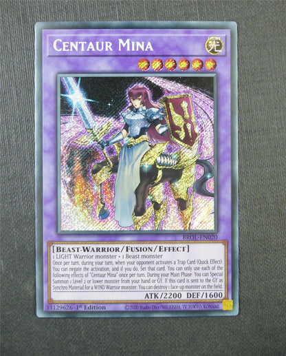 Centaur Mina BROL Secret Rare 1st Ed - Yugioh Card #5EP