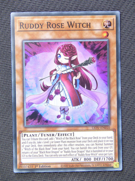 Ruddy Rose Witch LIOV Super Rare 1st Ed - Yugioh Cards #5CS